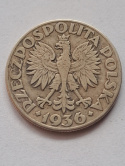 2 zł Żaglowiec 1936 r