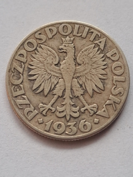 2 zł Żaglowiec 1936 r