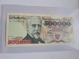 Banknot 500000 zł H. Sienkiewicz 1993 r