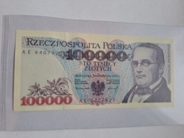 Banknot 100000 zł S. Moniuszko 1993 r