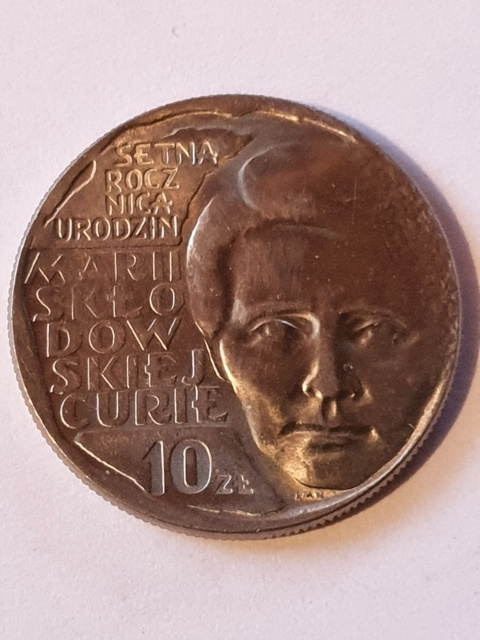 10 zł Maria Skłodowska-Curie 1967 r