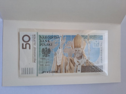 Banknot 50 zł Jan Paweł II 2005 r UNC