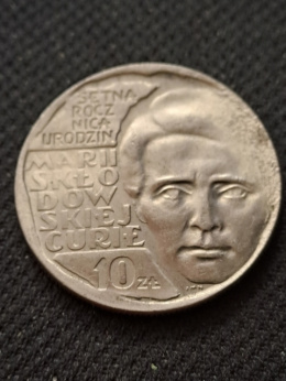 10 zł Maria Skłodowska-Curie 1967 r