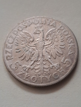 5 zł Głowa Kobiety 1933 r