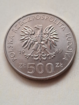 500 zł Władysław II Jagiełło 1989 r