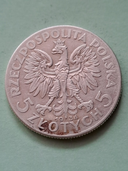 5 zł Głowa Kobiety 1934 r