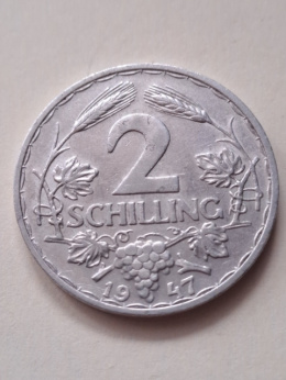 Austria 2 Schillingi 1947 r