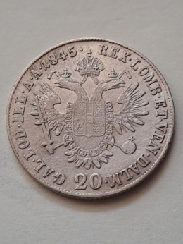 Austria 20 Krajcarów 1845 r