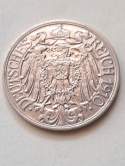 Niemcy 25 Pfenning Wilhelm II 1910 r A