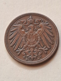 Niemcy 1 Pfenning Wilhelm II 1907 r A