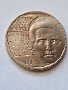 10 zł Maria Skłodowska-Curie 1967 r