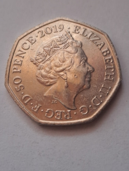 Wielka Brytania 50 Pence 2019 r