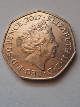 Wielka Brytania 50 Pence 2017 r