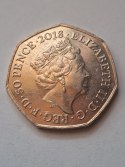 Wielka Brytania 50 Pence 2018 r