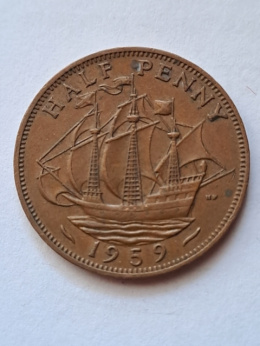 Wielka Brytania Half Penny 1959 r