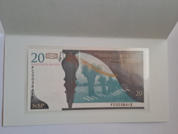 Banknot 20 zł Fryderyk Chopin 2009 r stan UNC