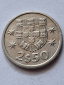 Portugalia 2,5 escudo 1973 r