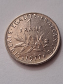 Francja 1 Frank 1977 r