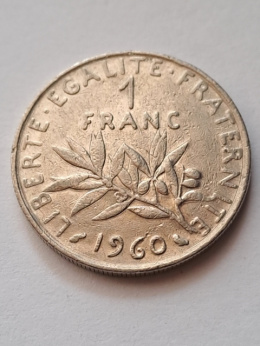 Francja 1 Frank 1960 r