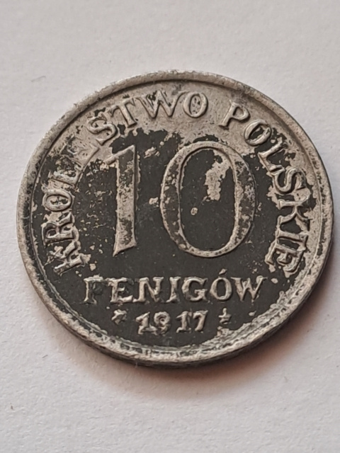 Królestwo Polskie 10 Fenigów 1917 r