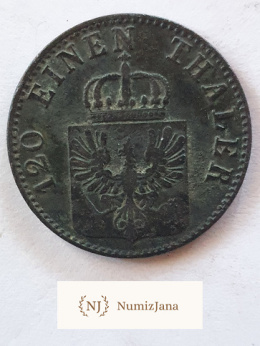 3 Pfennigi Schwarzburg Sondershausen 1858 r