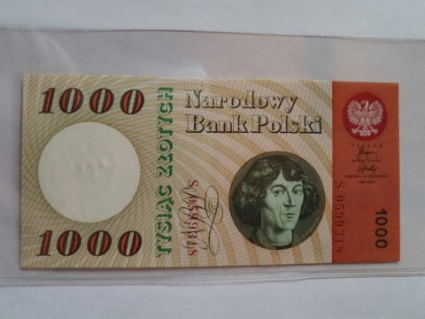 Banknot 1000 zł 1965 r seria S