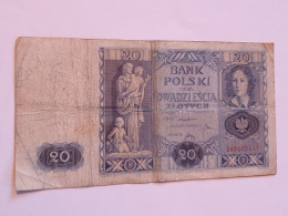 Banknot 20 złotych 1936 r seria BA