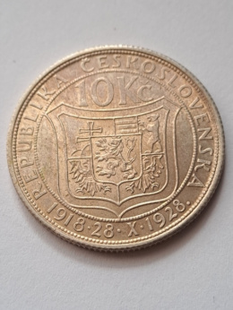 Czechosłowacja 10 Koron 1928 r