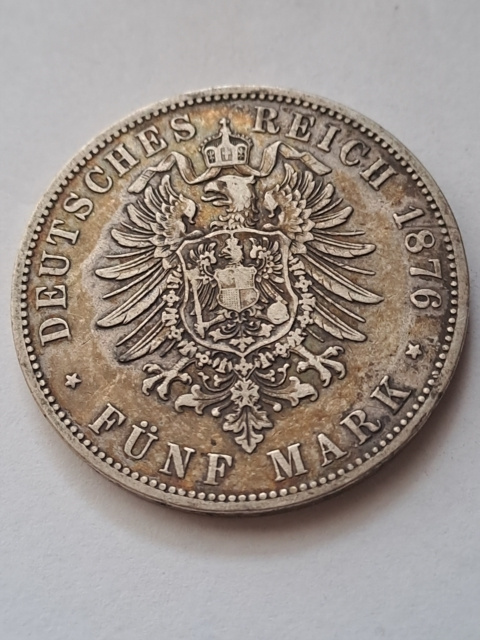 Niemcy 5 Marek Prusy 1876 r