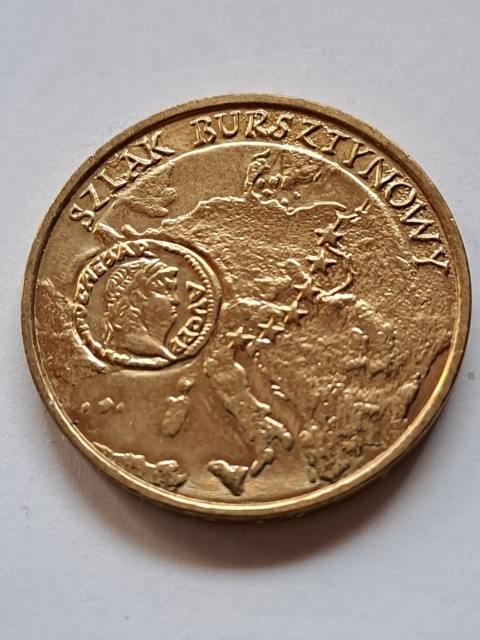 2 zł Szlak Bursztynowy 2001 r