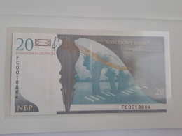 Banknot 20 zł Fryderyk Chopin 2009 r stan UNC