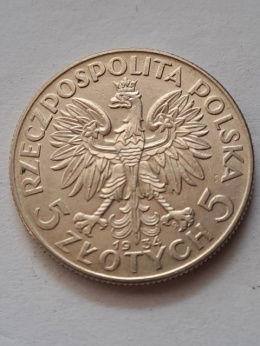 5 zł Głowa Kobiety 1934 r