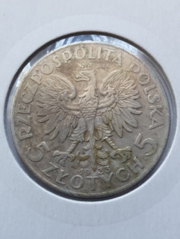 5 zł Głowa Kobiety 1933 r