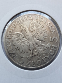 5 zł Głowa Kobiety 1933 r