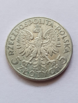 5 zł Głowa Kobiety 1933 r