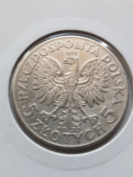 5 zł Głowa Kobiety 1933 r