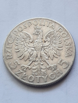 5 zł Głowa Kobiety 1933 r