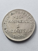 15 Kopiejek / 1 Złoty 1838 r