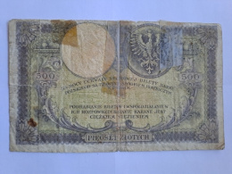 Banknot 500 złotych 1919 r seria SA