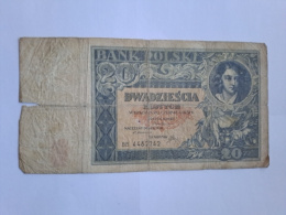 Banknot 20 złotych 1931 r seria BB