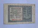 Banknot 1 złoty 1941 r seria BD