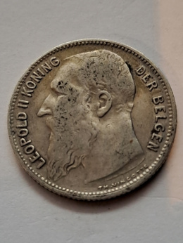 Belgia 1 Frank Leopold II 1904 r