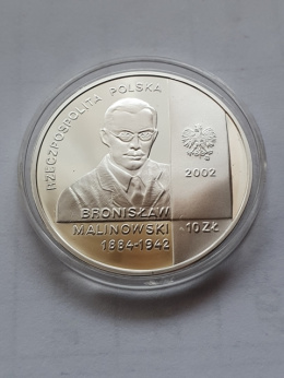 10 zł Bronisław Malinowski 2002 r