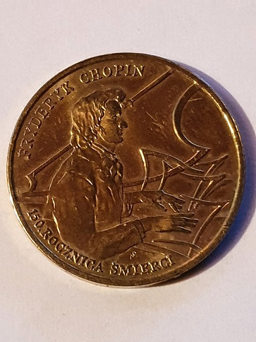 2 zł Fryderyk Chopin 1999 r