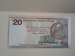 Banknot 20 zł Maria Skłodowska 2011 r niższy numer stan UNC