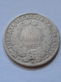 Francja 1 Frank Trzecia Republika 1872 r