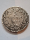 Francja 5 Franków Louis Philippe I 1834 r