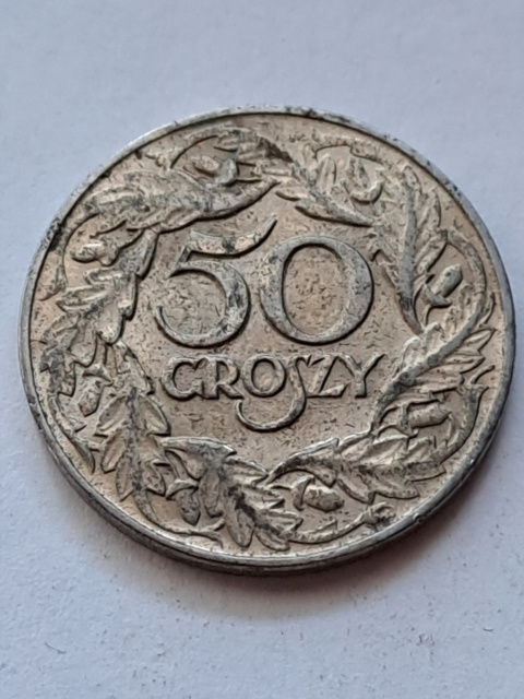 Generalna Gubernia 50 Groszy 1938 r znak