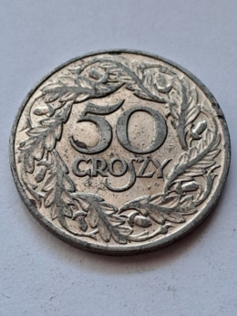 Generalna Gubernia 50 Groszy 1938 r znak