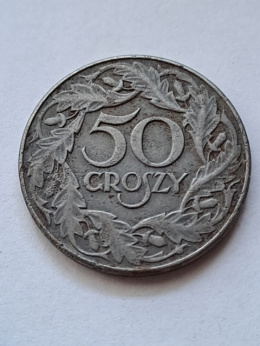 Generalna Gubernia 50 Groszy 1938 r znak